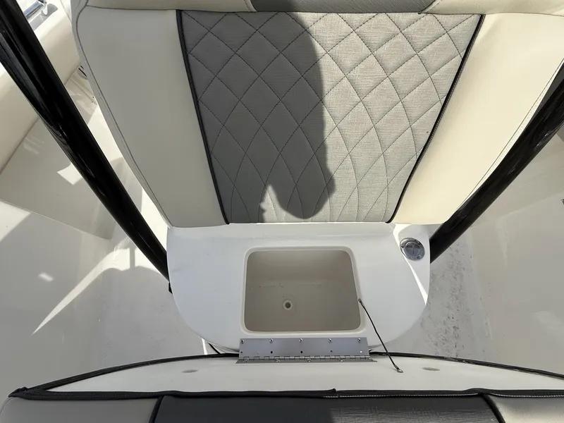 Slide: The Image of Interior view of Key West 219 FS boat seat, 2026 model. - 7