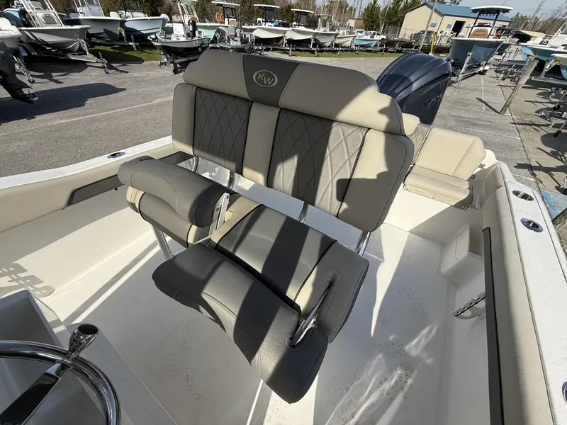 Slide: The Image of Interior view of Key West 239 FS boat, model year 2026. - 11