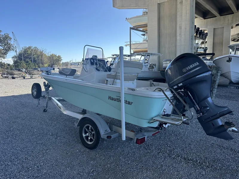 Slide: The Image of 2018 NauticStar 1810 NauticBay boat with Yamaha engine on trailer. - 9