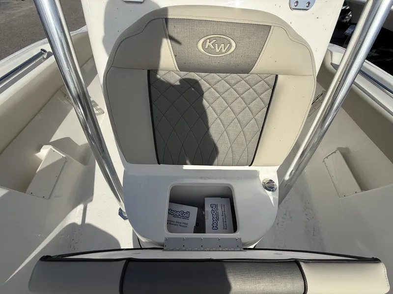 Slide: The Image of Seating area of Key West 239 FS boat, model year 2026. - 9