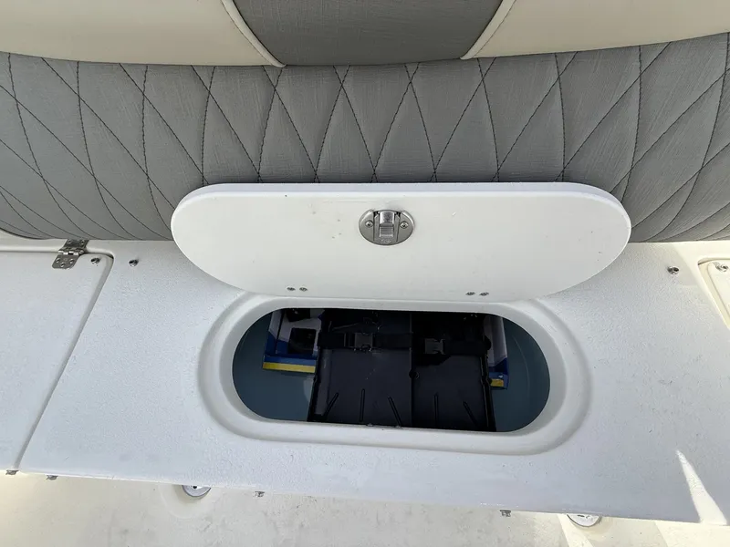 Slide: The Image of Storage compartment in Key West 219 FS boat, year 2026. - 13