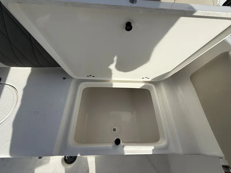 Slide: The Image of Interior view of 2026 Key West 219 FS boat compartment. - 14