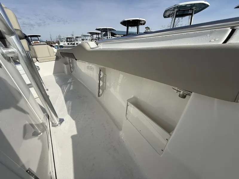 Slide: The Image of Interior view of Key West 239 FS boat, model year 2026. - 8
