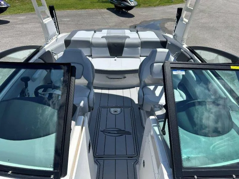Slide: The Image of Interior of 2026 Chaparral 21 SSi with modern seating. - 24