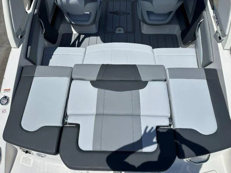 Slide: The Image of Interior of 2026 Chaparral 21 SSi with gray upholstery. - 41