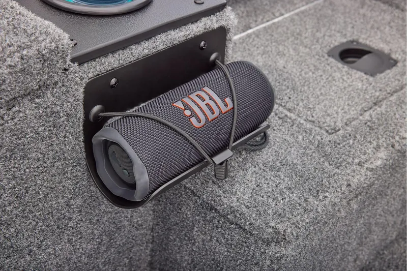 Slide: The Image of Interior view of 2026 Tracker Pro Team 175 boat, featuring control panel and wiring. - 25