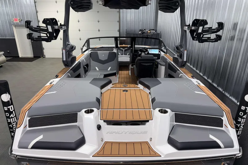 Slide: The Image of 2026 Nautique Super Air Nautique GS20 boat interior with sleek design and advanced features. - 3