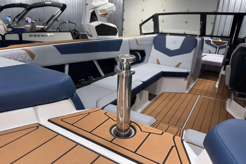 Slide: The Image of 2026 Nautique Super Air Nautique GS22 interior with sleek seating and modern design. - 7
