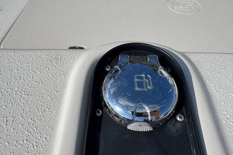 Slide: The Image of 2023 Carolina Skiff 21 SWS boat console with storage compartment. - 35