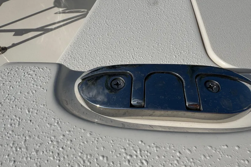 Slide: The Image of Open storage compartment on a 2023 Carolina Skiff 21 SWS boat. - 36