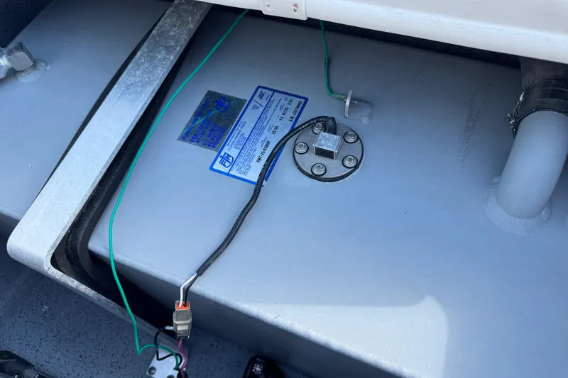 Slide: The Image of 2023 Carolina Skiff 21 SWS boat interior wiring and components detail. - 70