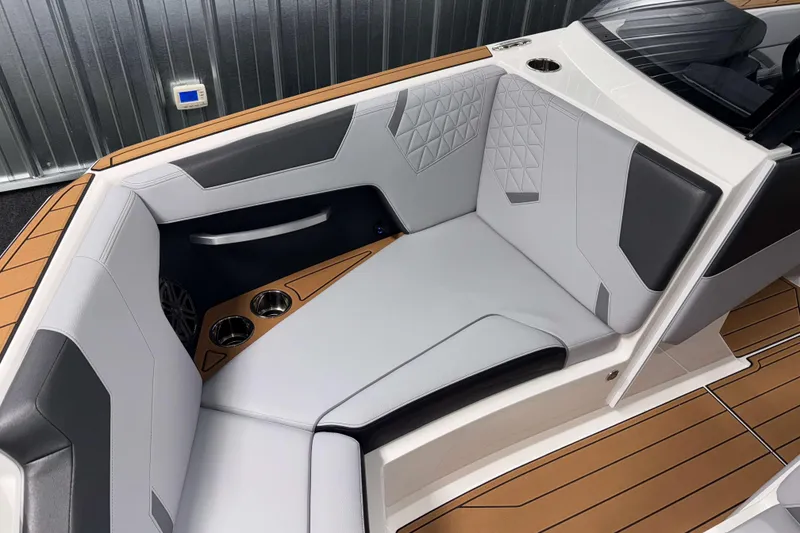 Slide: The Image of 2026 Nautique Super Air Nautique GS22 interior with luxurious seating and modern design. - 31