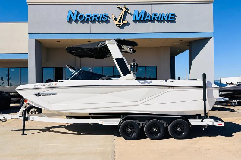 The Image of 2023 Nautique Super Air Nautique G25 boat displayed at Norris Marine dealership. - 1