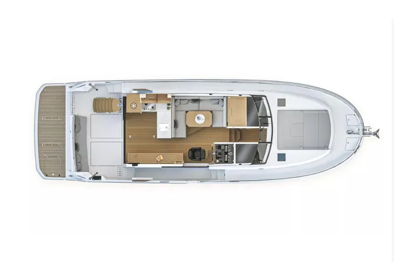 Slide: The Image of Manufacturer Provided Image: 2026 Beneteau Swift Trawler 48 interior layout, showcasing modern design and spacious living areas. - 11