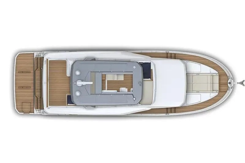 Slide: The Image of Manufacturer Provided Image: Top view of 2025 Beneteau Grand Trawler 63 yacht layout. - 5