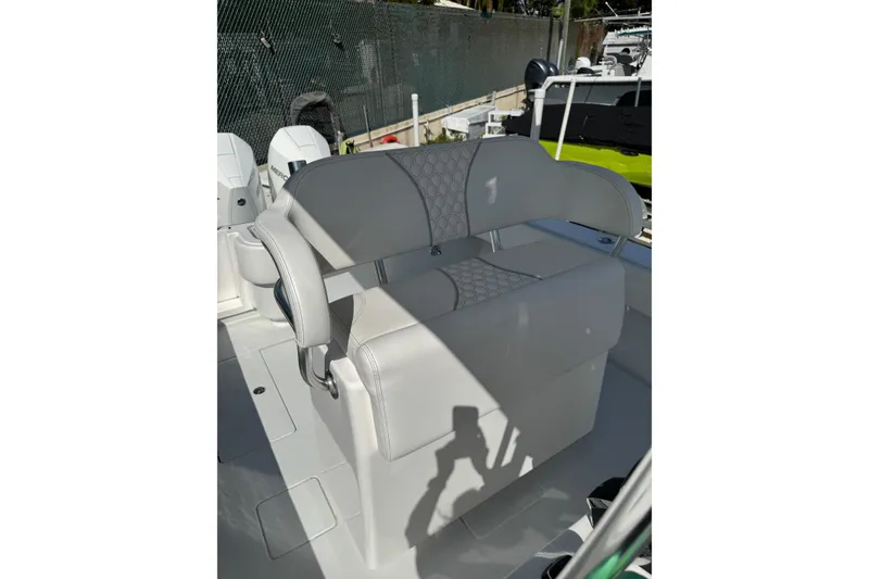 Slide: The Image of 2025 Contender 30 Tournament boat seat with modern design and comfortable upholstery. - 15
