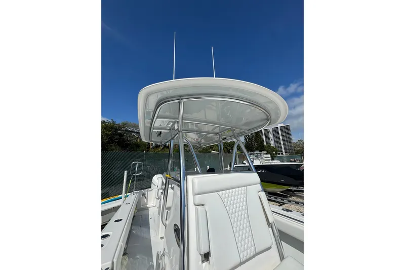 Slide: The Image of 2025 Contender 30 Tournament boat with sleek design and modern features. - 4