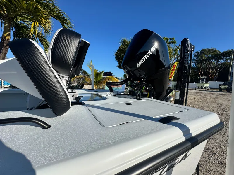 Slide: The Image of Vtech 18 FLATS boat with Mercury engine, year 2026. - 21