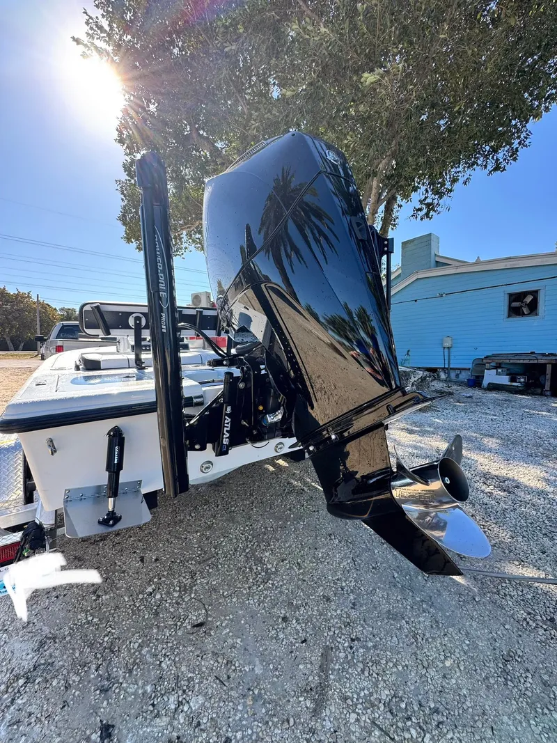 Slide: The Image of Vtech 18 FLATS boat with outboard motor, 2026 model. - 45