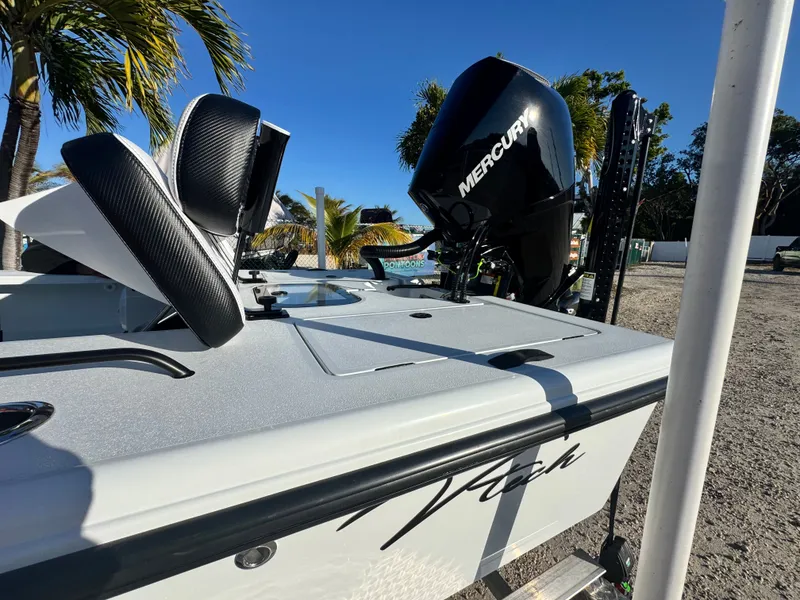 Slide: The Image of Vtech 18 FLATS boat with Mercury engine, 2026 model. - 8