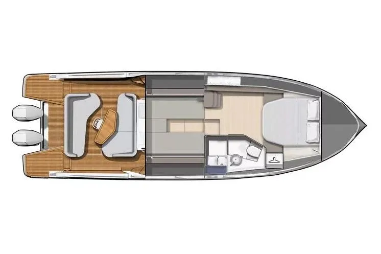 Slide: The Image of Manufacturer Provided Image: 2025 Beneteau Gran Turismo 40 yacht floor plan, featuring spacious interior and modern design. - 14