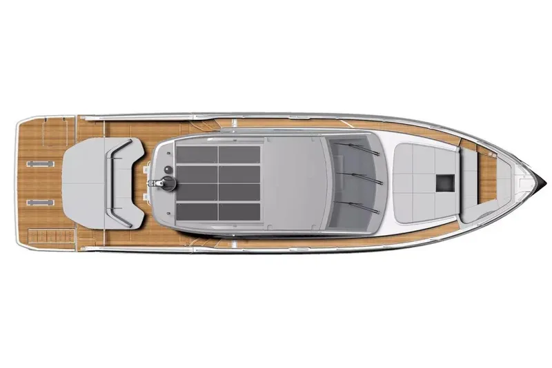 Slide: The Image of Manufacturer Provided Image: Top view of 2025 Beneteau Gran Turismo 50 yacht layout. - 2