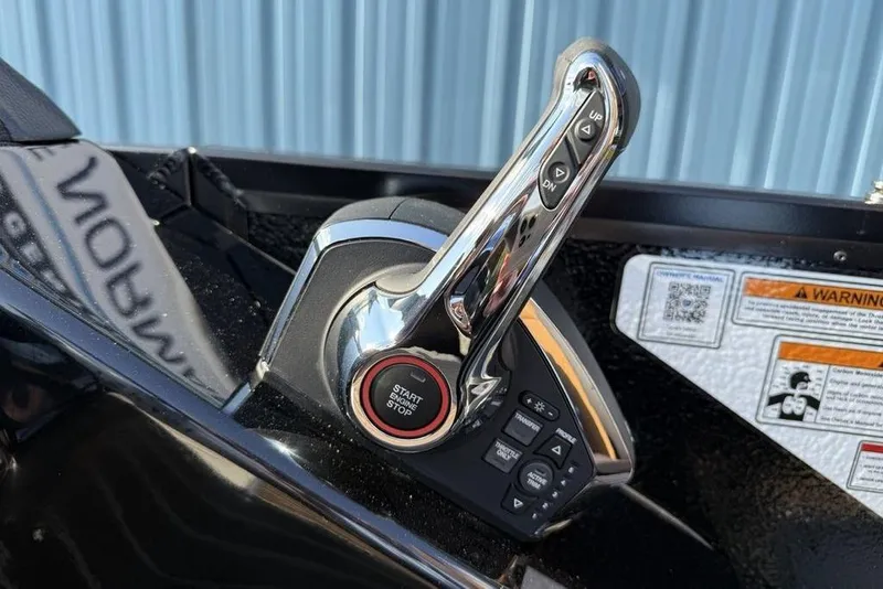 Slide: The Image of Control panel of 2026 Premier 250 Solaris RF-CL boat with start-stop button. - 25