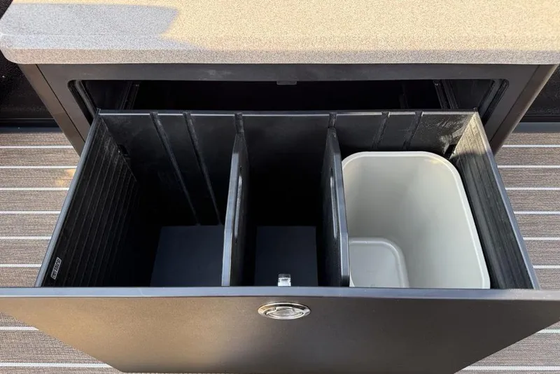 Slide: The Image of Storage compartment with dividers in 2026 Premier 250 Solaris RF -CL boat. - 36