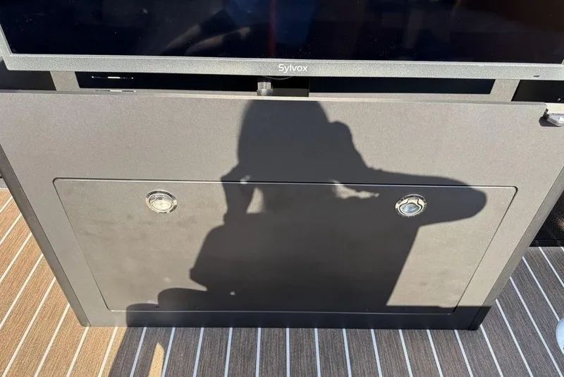 Slide: The Image of Shadow on a cabinet door aboard a 2026 Premier 250 Solaris RF -CL boat. - 38