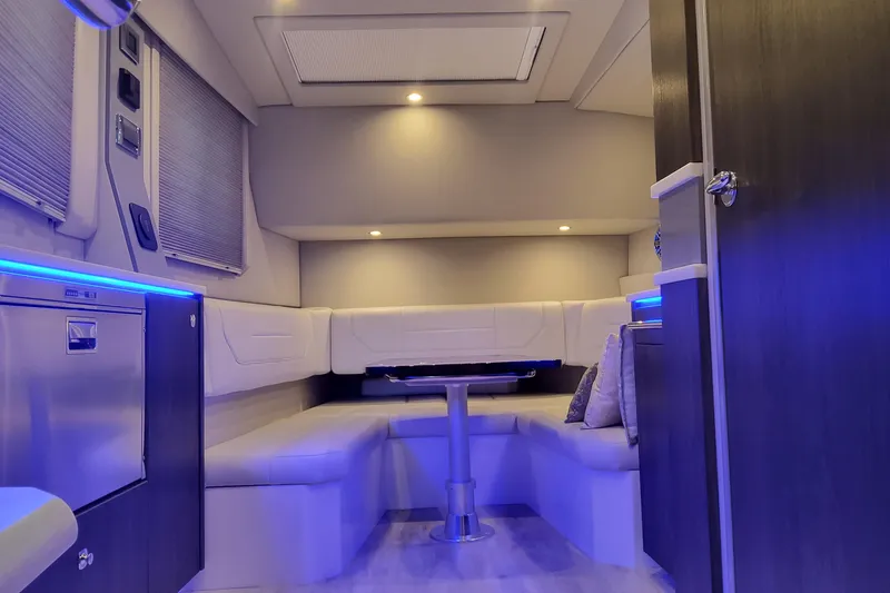 Slide: The Image of Luxurious interior of 2026 Formula 430 Super Sport Crossover with modern seating and ambient lighting. - 38