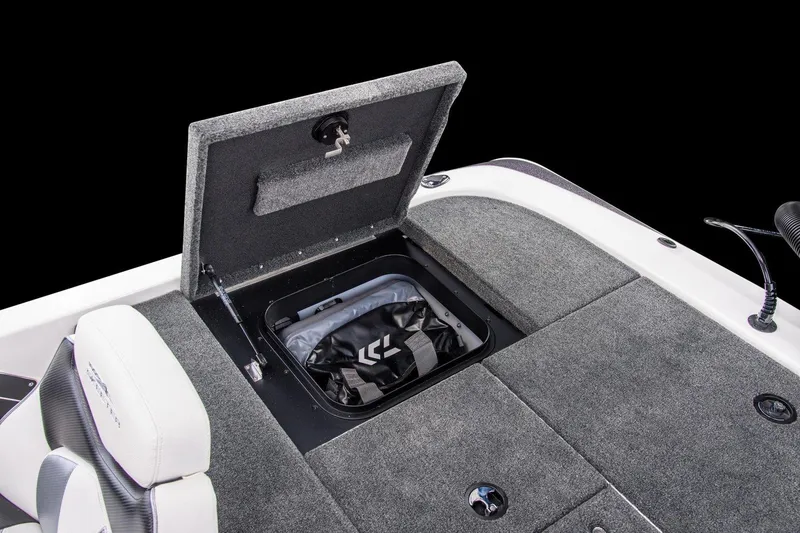 Slide: The Image of Manufacturer Provided Image: 2021 Skeeter ZX 200 boat with open storage compartment. - 7
