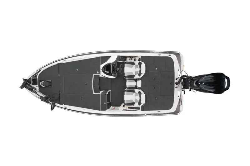 Slide: The Image of Manufacturer Provided Image: 2021 Skeeter ZX 200 fishing boat, top view, dual seats, outboard motor. - 9