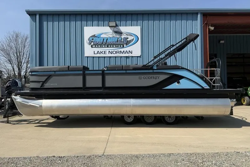 The Image of 2026 Godfrey Sweetwater 2286 SFL pontoon boat at Foothills Marine Center, Lake Norman. - 2