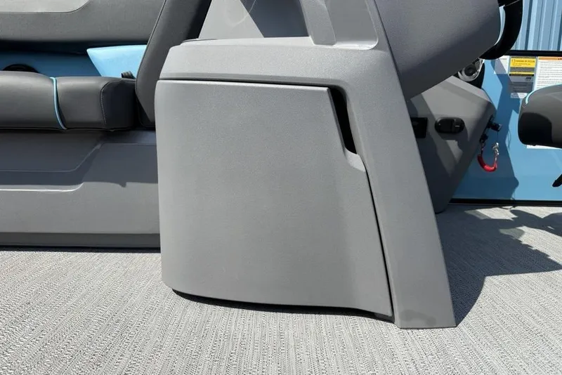 Slide: The Image of 2026 Godfrey Sweetwater 2286 SFL boat interior with sleek gray console design. - 33