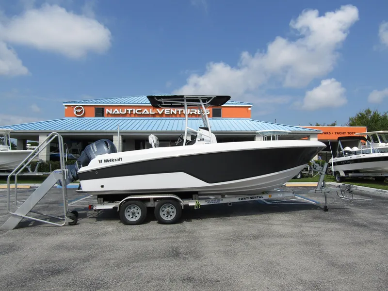 The Image of 2024 Wellcraft 202 Fisherman boat on trailer at Nautical Ventures dealership. - 0