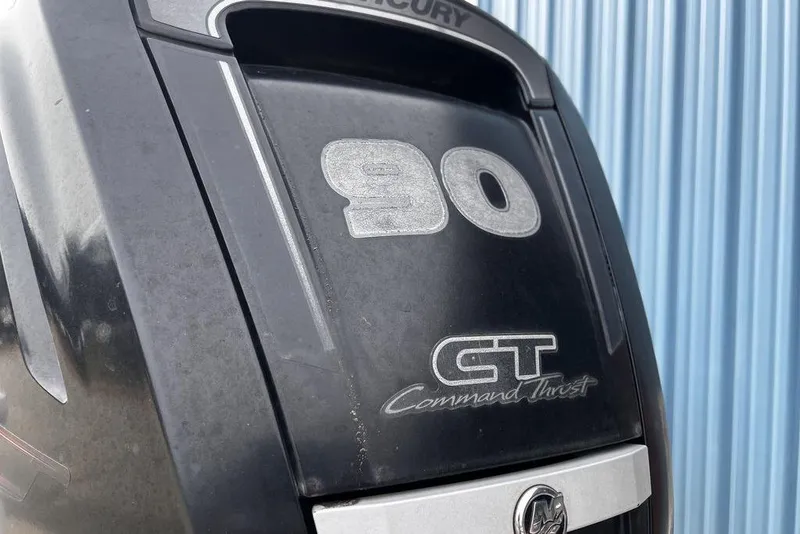 Slide: The Image of Mercury 90 CT Command Thrust outboard motor on 2026 Sun Tracker Party Barge 20 DLX. - 13