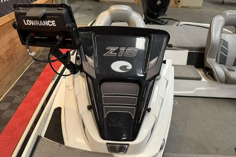 Slide: The Image of 2026 Nitro Z18 boat interior with Lowrance navigation system. - 10