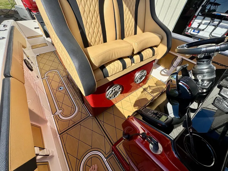 Slide: The Image of Luxurious interior of Concept 36' Open Deck boat, 2019 model. - 10