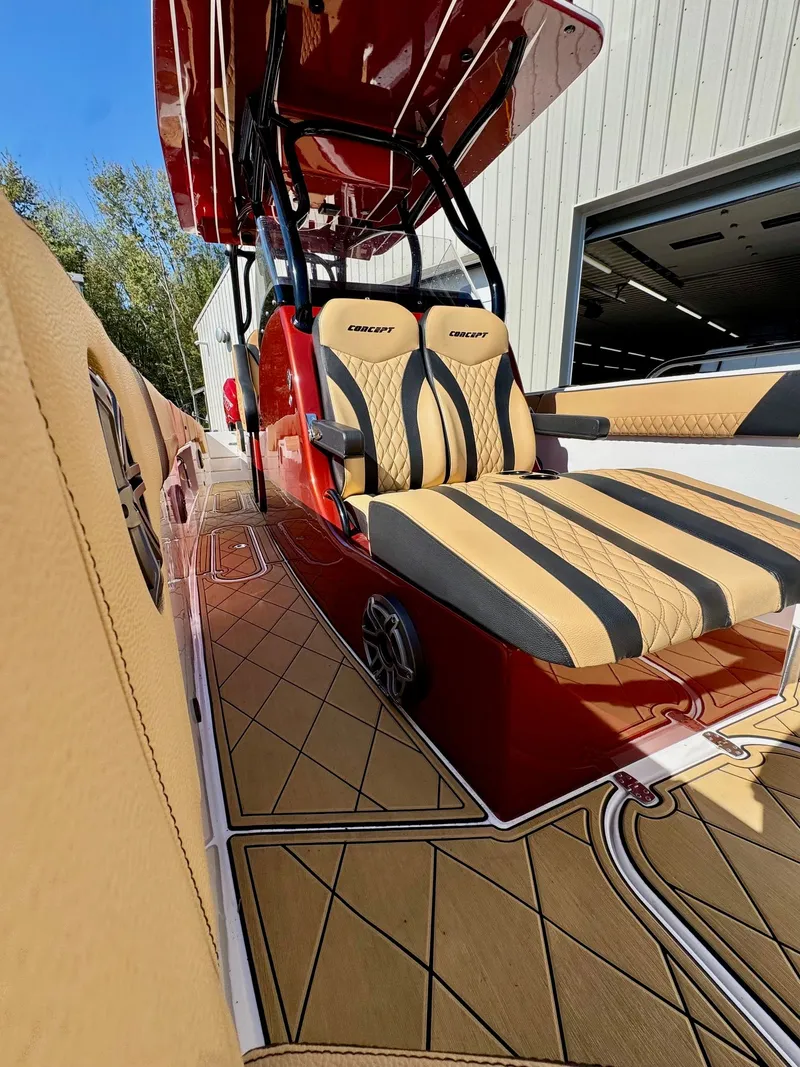 Slide: The Image of Luxurious interior of 2019 Concept 36' Open Deck boat. - 11
