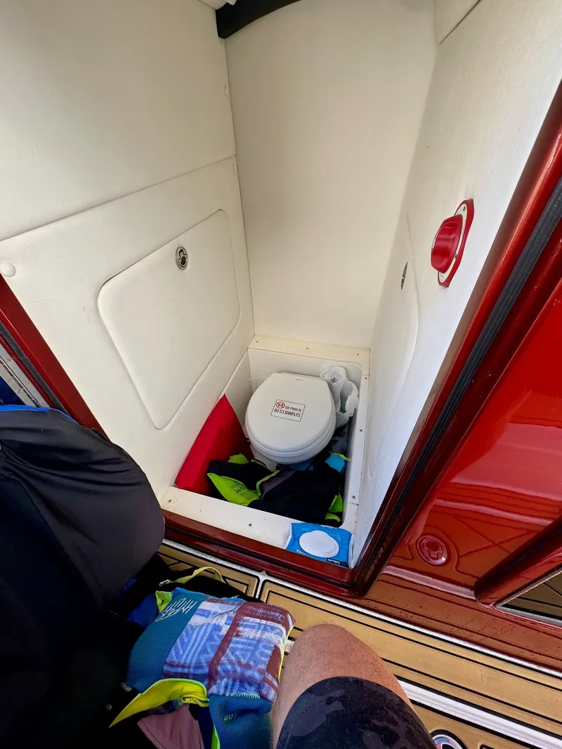 Slide: The Image of Compact toilet in 2019 Concept 36' Open Deck boat. - 12