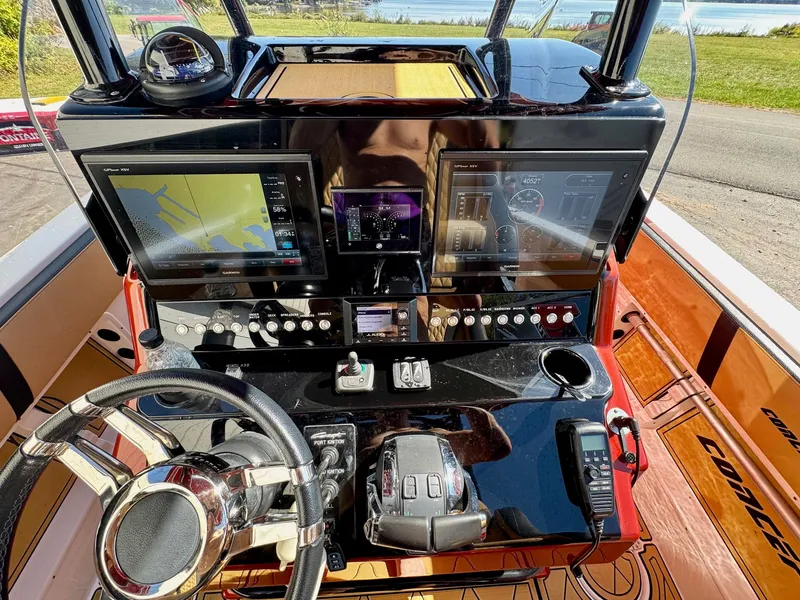 Slide: The Image of Cockpit of 2019 Concept 36' Open Deck boat. - 6