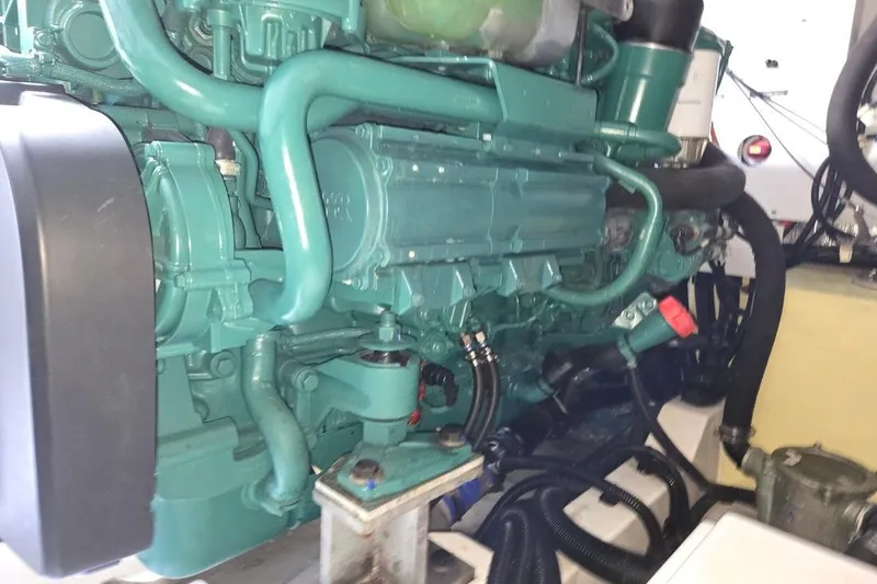 Slide: The Image of Engine of 2019 Sunseeker Predator 50 yacht, showcasing intricate mechanical components. - 69