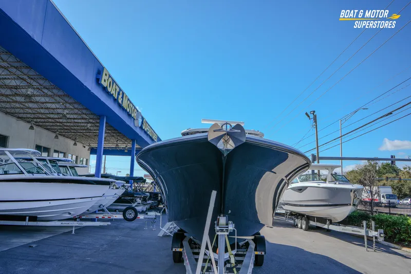 Slide: The Image of 2023 HCB 39 Speciale boat interior with luxurious seating and modern design. - 17