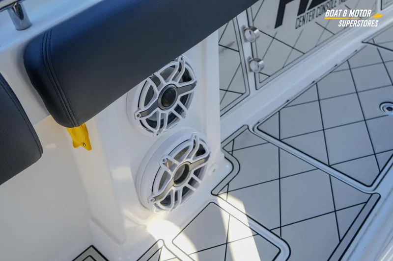 Slide: The Image of 2023 HCB 39 Speciale boat interior with sleek design and modern features. - 44