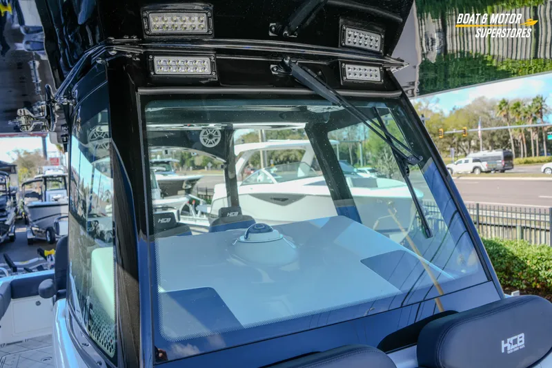 Slide: The Image of 2023 HCB 39 Speciale boat interior with custom flooring design, "Whatever She Wants IV." - 65