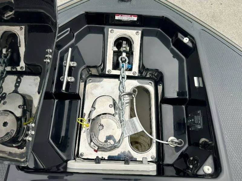 Slide: The Image of Anchor compartment of Chaparral SSX 30 boat, year 2026. - 30