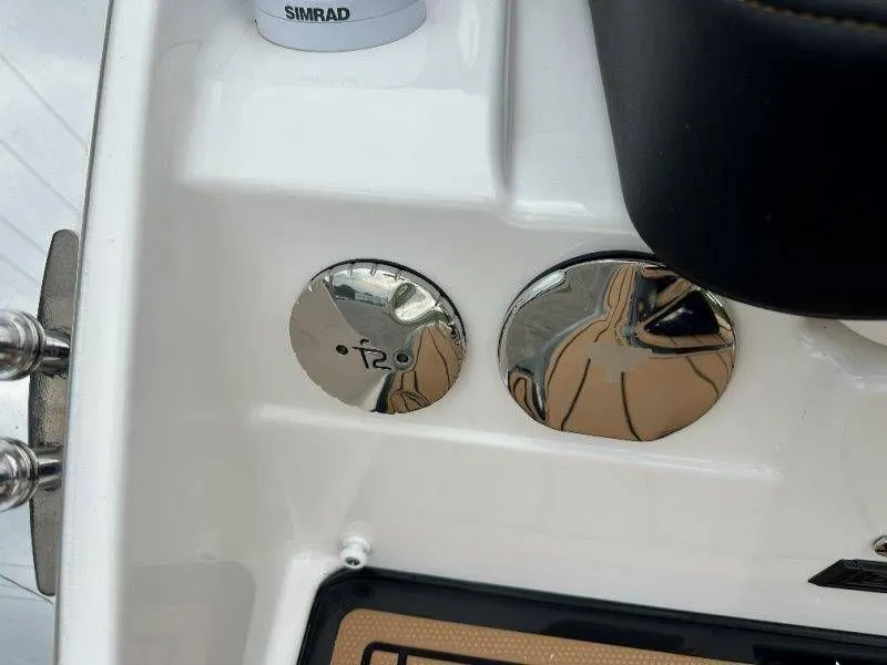 Slide: The Image of Close-up of Chaparral SSX 30 boat console, model year 2026. - 41