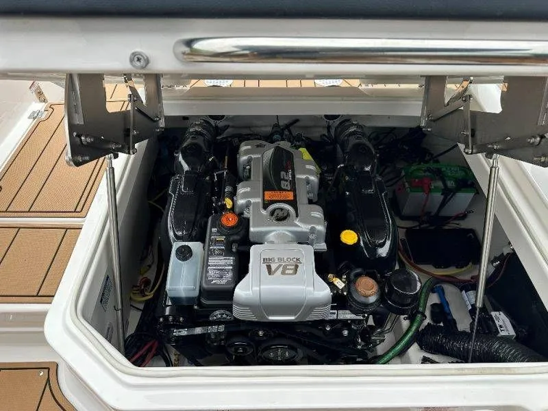 Slide: The Image of Engine compartment of 2026 Chaparral SSX 30 boat. - 43