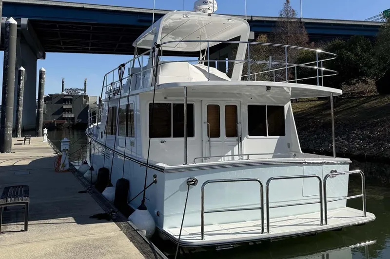 Slide: The Image of Helmsman Trawlers 43E - Exterior Stern - 2