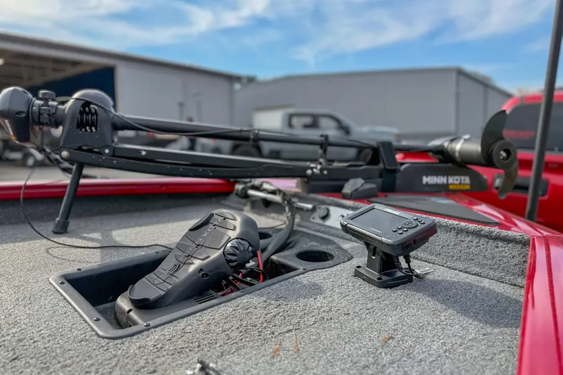 Slide: The Image of 2023 Tracker Pro Team 175 TXW Tournament Edition boat with Minn Kota trolling motor. - 4